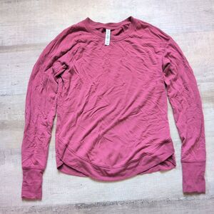 Women's Athleta Long Sleeved Red Pullover Sweater XXS